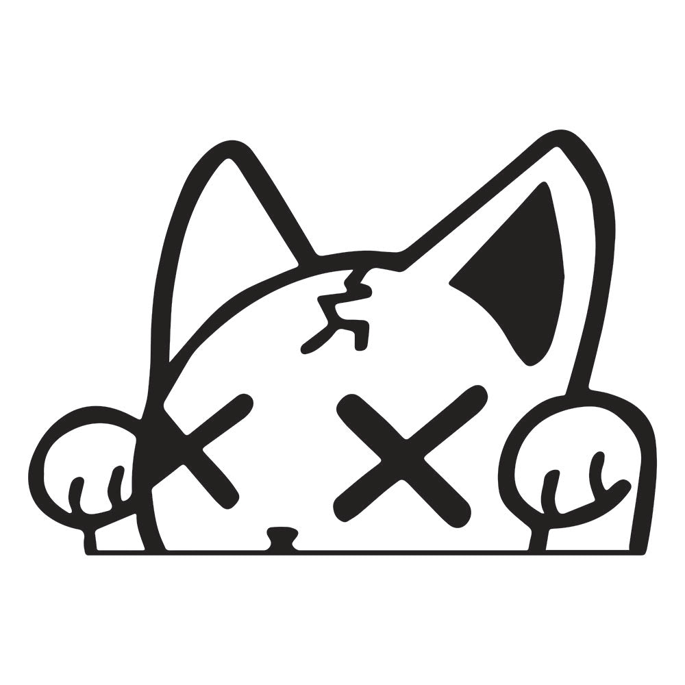 Maneki Neko Ghost Cat Sticker