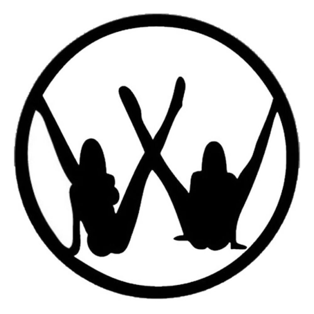 VW Symbol Girl Legs Silhouette Sticker