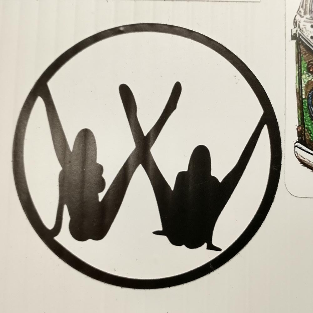 VW Symbol Girl Legs Silhouette Sticker – Buy Stickers Here