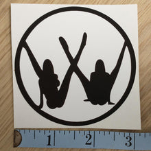 Load image into Gallery viewer, VW Symbol Girl Legs Silhouette Sticker
