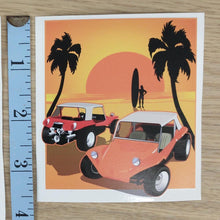 Load image into Gallery viewer, Manx Dune Buggy Surfer Sticker
