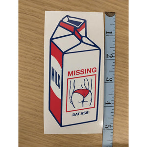 Missing Milk Carton Sticker