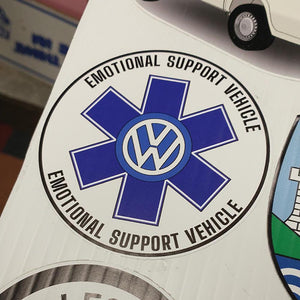 VW Emotional Support Vehicle Sticker