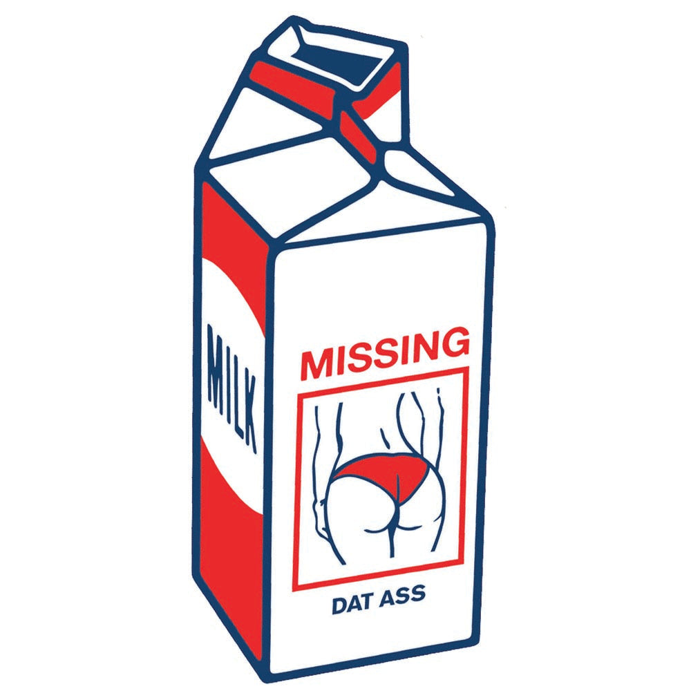 Missing Milk Carton Sticker