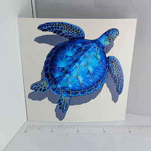 Blue Sea Turtle Sticker