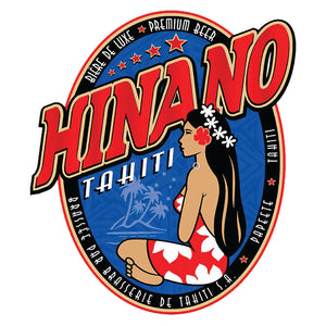 Hinano Tropical Girl Beer Label Sticker