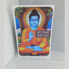 Load image into Gallery viewer, Buddha Funny Inspirational Sticker

