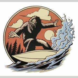 Surf Sasquatch Sticker