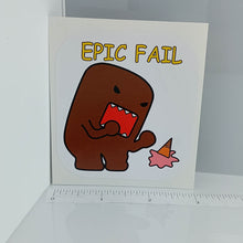 Load image into Gallery viewer, Domo Epic Fail Ice Cream Sticker
