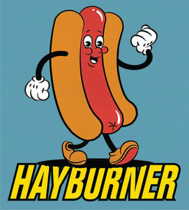 Hayburner Hotdog Sticker