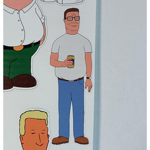 King of the Hill Hank Hill Fan Art Sticker