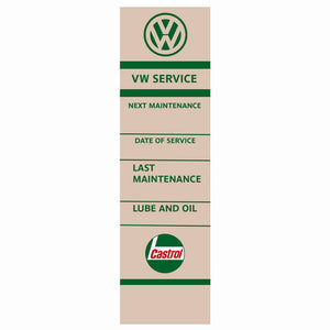 Castrol Oil Retro Oil Change Sticker