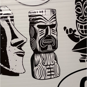 Tiki Head Sticker #1