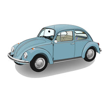 Load image into Gallery viewer, Blue VW Beetle Sticker
