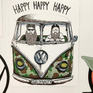 Dub Dynasty Happy Happy Happy Sticker