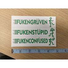 Load image into Gallery viewer, Fahrvergnugen 3 pack stickers
