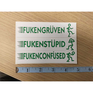 Fahrvergnugen 3 pack stickers