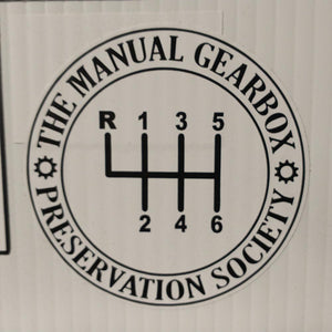 Manual Gearbox Preservation Society Sticker