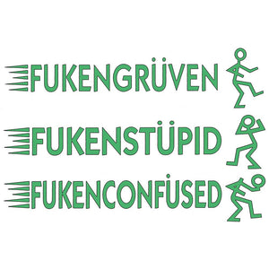 Fahrvergnugen 3 pack stickers