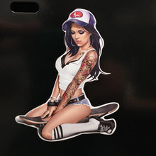 Load image into Gallery viewer, Pretty Pin Up Skateboard Sticker
