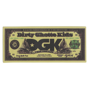 Dirty Ghetto Kids Dollar Bill Sticker