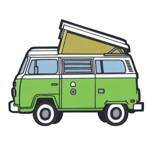 Green Westy VW Bus Sticker