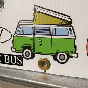 Green Westy VW Bus Sticker