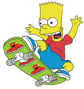 Bart Simpson Toy Machine Skate Sticker