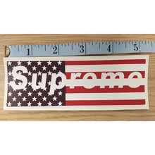 Load image into Gallery viewer, Supreme American Flag Sticker
