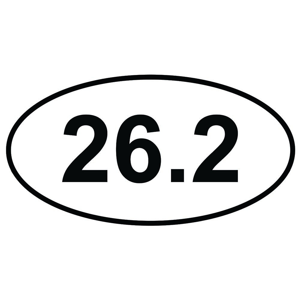 26.2 Marathon Oval Sticker