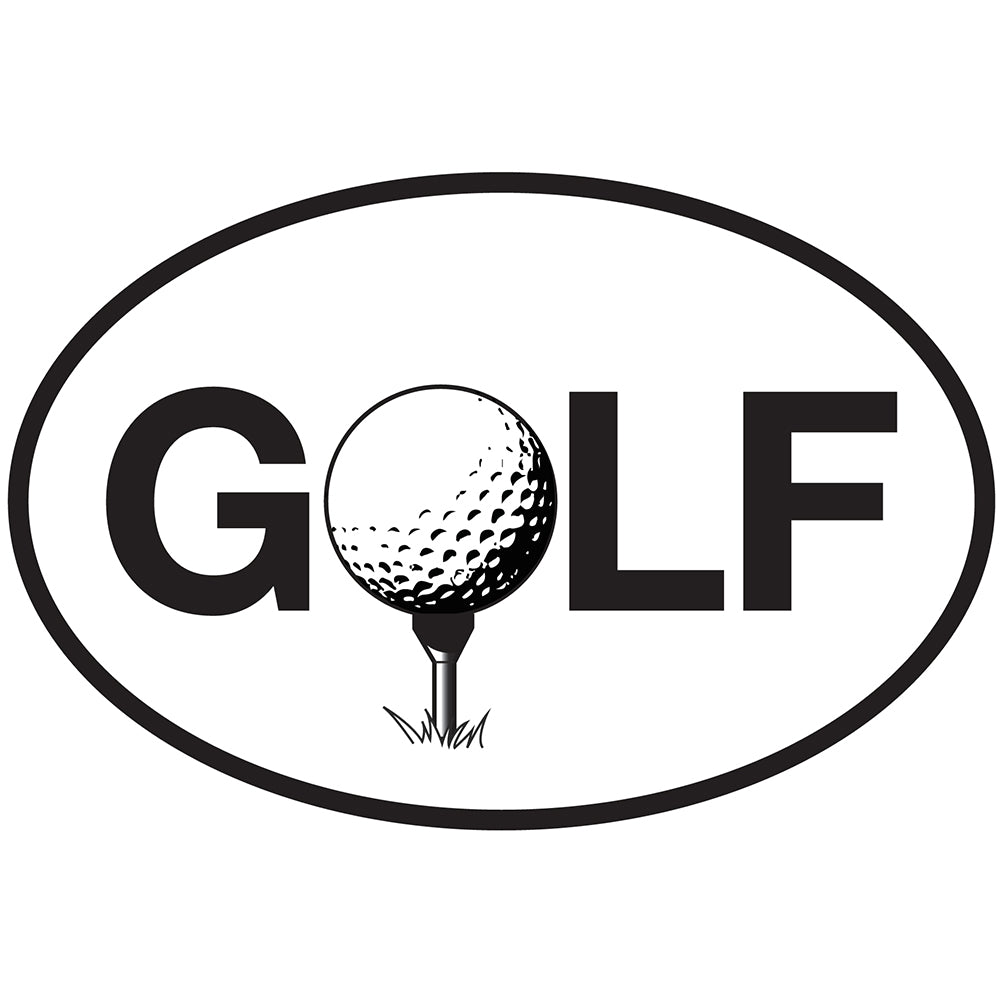 Golf Oval Sticker