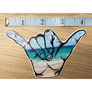 Shaka Ocean Water Sticker