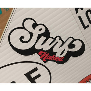 Surf Naked Sticker