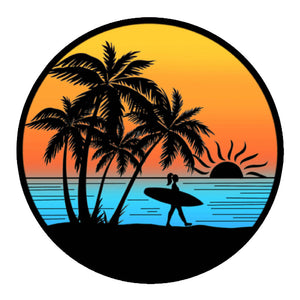 Surfer Girl Sticker