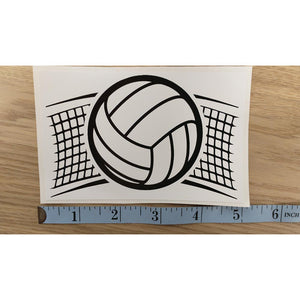 Vollyball and Net Sticker