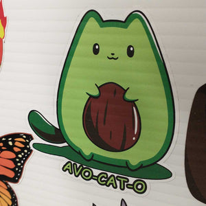 Avo Cat O Cute Cat Sticker