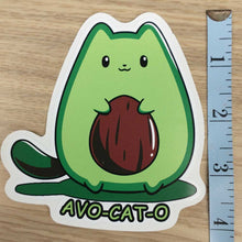 Load image into Gallery viewer, Avo Cat O Cute Cat Sticker
