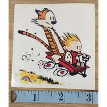 Load image into Gallery viewer, Calvin and Hobbs Speed Wagon Sticker
