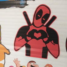 Load image into Gallery viewer, Deadpool Heart Hands Sticker
