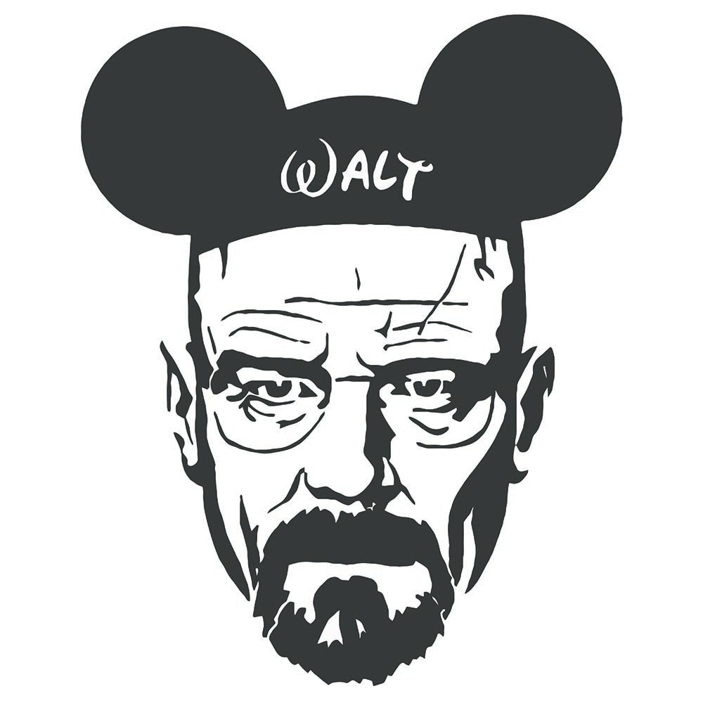 Breaking Bad Walter White Mickey Ears Sticker