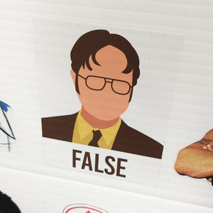 Dwight from The Office False Sticker