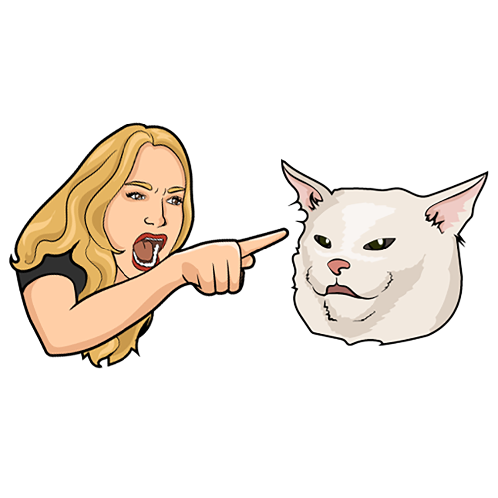 Smudge Lord Cat Meme Bumper Sticker – Buy Stickers Here