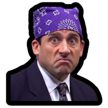 Load image into Gallery viewer, The Office Mike Jail Bandana Sticker
