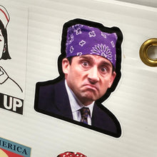 Load image into Gallery viewer, The Office Mike Jail Bandana Sticker
