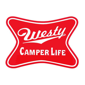 Westy Camper Life Sticker Miller High Life Parody