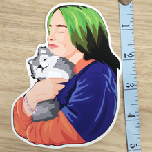 Load image into Gallery viewer, Billie Eilish with Fox Sticker
