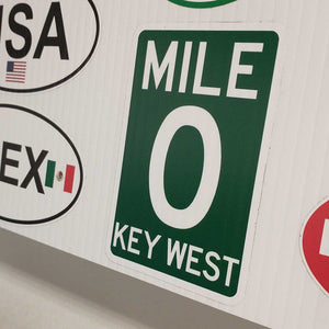 Key West Mile Zero Sticker