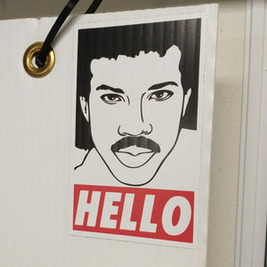 Lionel Richie Hello Sticker