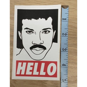 Lionel Richie Hello Sticker