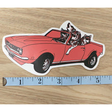 Load image into Gallery viewer, Dogs in a Camero Sticker
